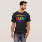 Happy Purride Cats LGBTQ Pride Geschenk T-Shirt (Vorne ganz)