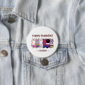 Happy Purride - LGBTQ Pride Cats Button (Beispiel)