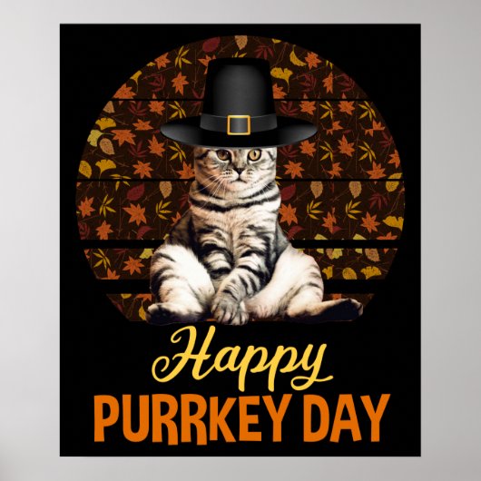 Happy Purrkey Day Poster (Vorne)