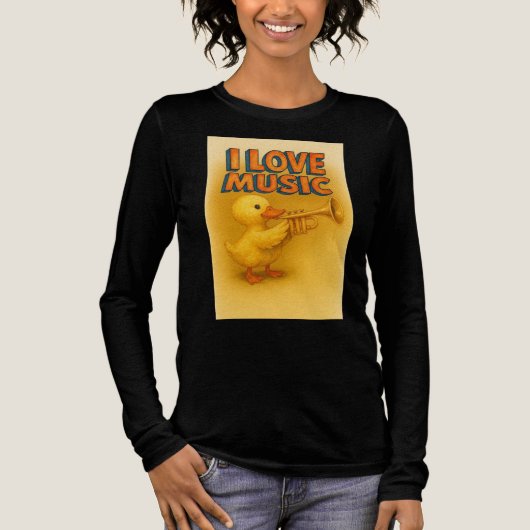 Happy Quack Melody Tri-Blend Shirt (Vorderseite)