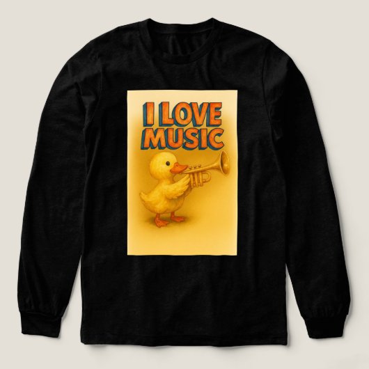 Happy Quack Melody Tri-Blend Shirt (Design Vorderseite)