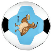 Happy quail mit Eiern Cartoon Fußball (Gedreht)