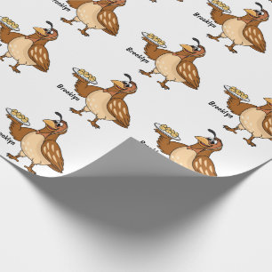 Happy quail mit Eiern Cartoon Geschenkpapier