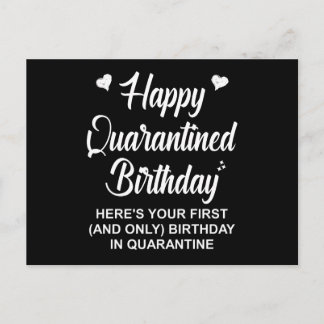 Happy Quarantined Birthday Postkarte