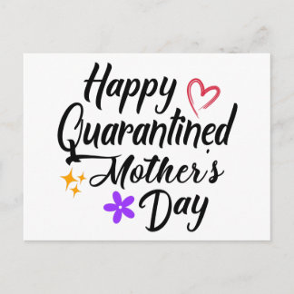 Happy Quarantined Mother's Day 2020 Geschenk Postkarte