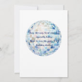 Happy Que Birthday Card - Niedlicher Teddy Bär mit Karte (Rückseite)