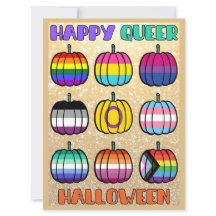 Happy Que Halloween - Pride Flag Pumpkins