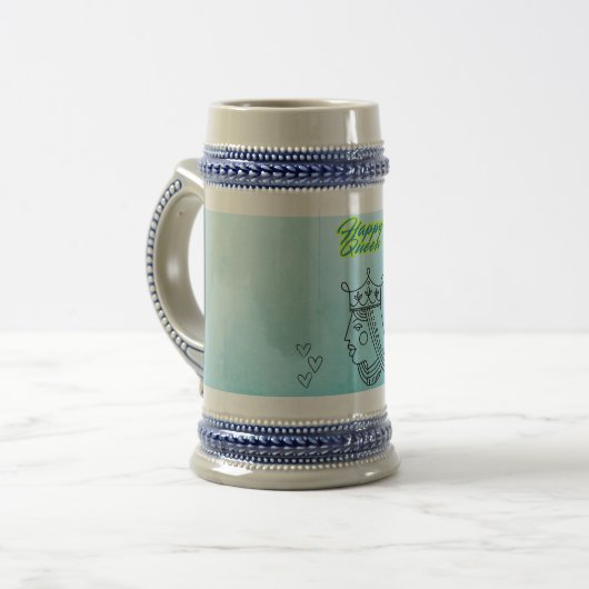 Happy Queen Bierglas (Vorderseite Links)