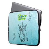 Happy Queen Laptopschutzhülle (Vorderseite Links)
