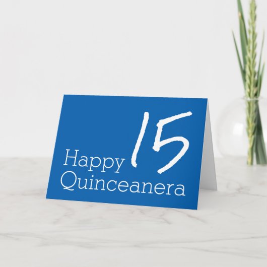 Happy Quinceanera Karte (Vorderseite)