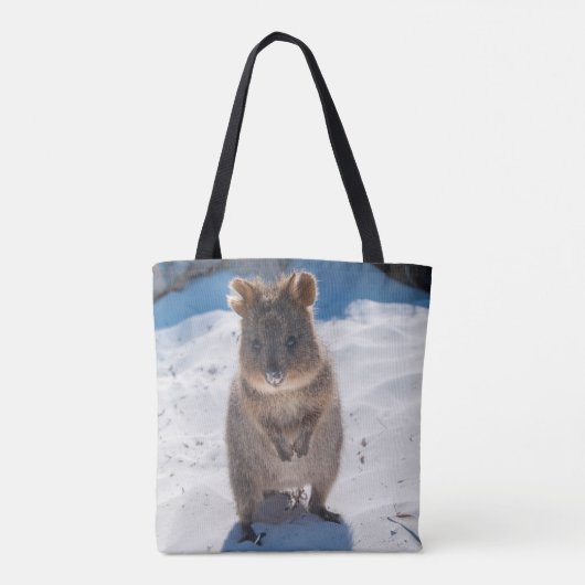 Happy Quokka am Strand Australien Tasche (Rückseite)