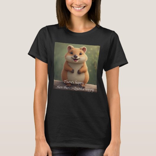 Happy Quokka T-Shirt (Vorderseite)