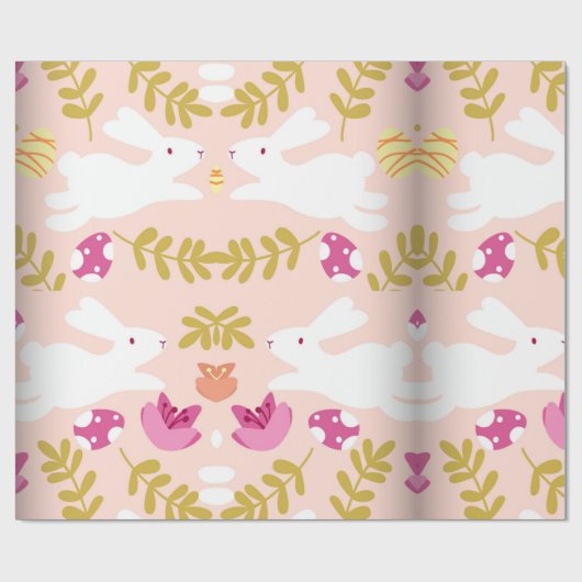 Happy Rabbit Geschenkpapier (Flach)