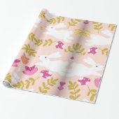 Happy Rabbit Geschenkpapier (Ungerollt)