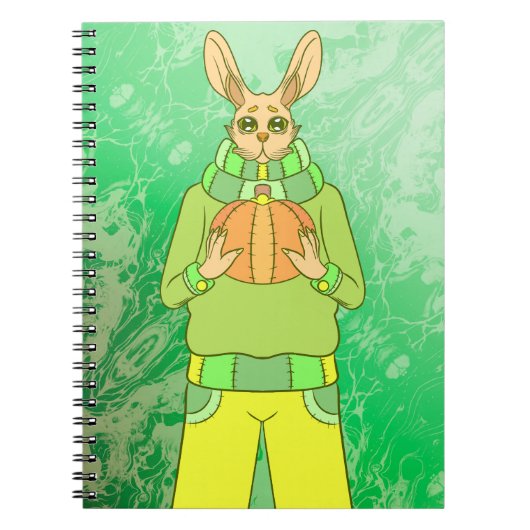 Happy Rabbit Notizblock (Vorderseite)
