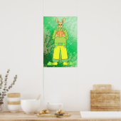 Happy Rabbit Poster (Küche)