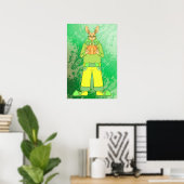 Happy Rabbit Poster (Heimbüro)