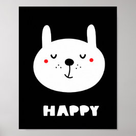 Happy Rabbit Poster