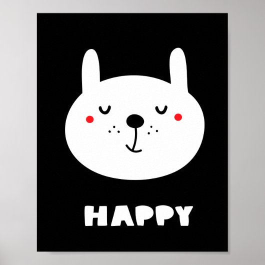 Happy Rabbit Poster (Vorne)