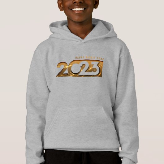 Happy Rabbit Year 2023 (2) | Kids Pullover Hoodie (Vorderseite)