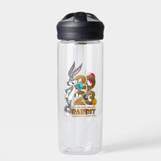 Happy Rabbit Year 2023 | Trinkflasche (Vorderseite)