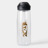 Happy Rabbit Year 2023 | Wasserflasche Trinkflasche (Rückseite)