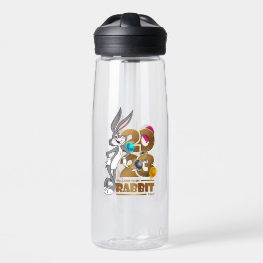 Happy Rabbit Year 2023 | Wasserflasche Trinkflasche (Vorne)