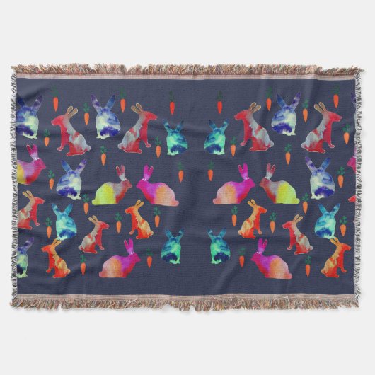 Happy Rabbits Decke (Vorderseite)