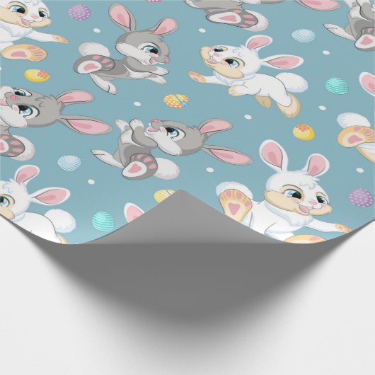 Happy Rabbits Geschenkpapier (Ecke)