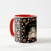 Happy Raccoon Anpassen von Text und Farbe Tasse (Vorderseite Links)