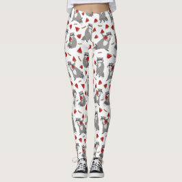 Happy raccoon mit Wassermelone Leggings
