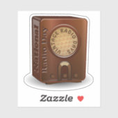 Happy Radio Day Aufkleber (Blatt)