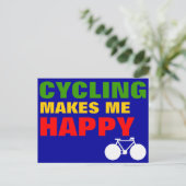 Happy Radler Postkarte (Stehend Vorderseite)