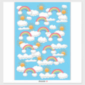 Happy Rainbow Aufkleber (Blatt)