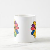 Happy Rainbow Blume Face Kaffeetasse (Mittel)