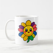 Happy Rainbow Blume Face Kaffeetasse (Links)