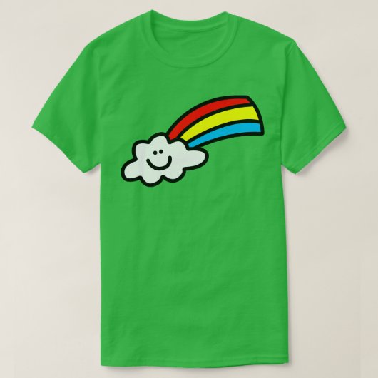 Happy Rainbow Cloud T-Shirt (Design vorne)