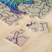 Happy Rainbow Dackel Mandala Puzzle (Seite)