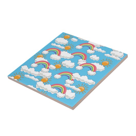 Happy Rainbow Fliese (Seite)