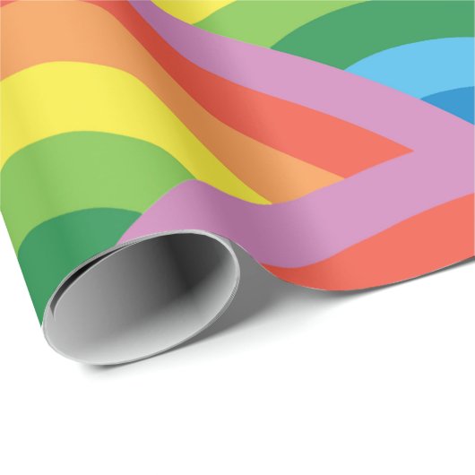Happy Rainbow Geschenkpapier (Rolleneckpunkt)