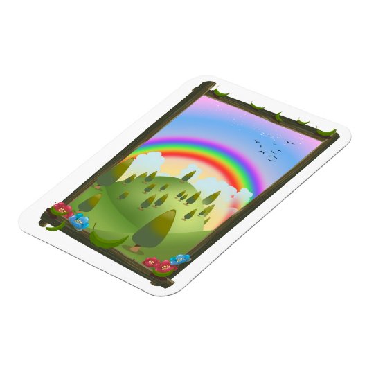 Happy Rainbow Landscape Magnet (Linke Seite)