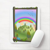 Happy Rainbow Landscape Mousepad (Mit Mouse)