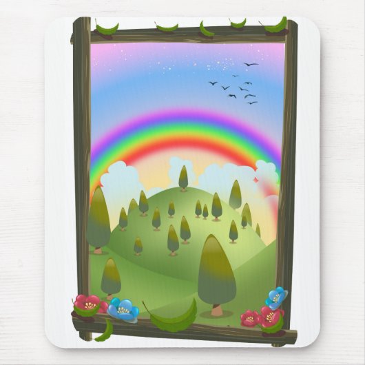 Happy Rainbow Landscape Mousepad (Vorne)