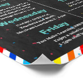 Happy Rainbow Lehrer-Woche Poster (Ecke)