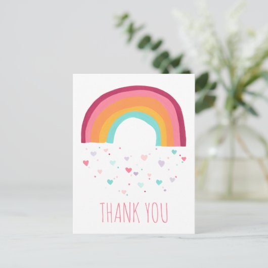 Happy Rainbow Magic - Danke Postkarte (Stehend Vorderseite)
