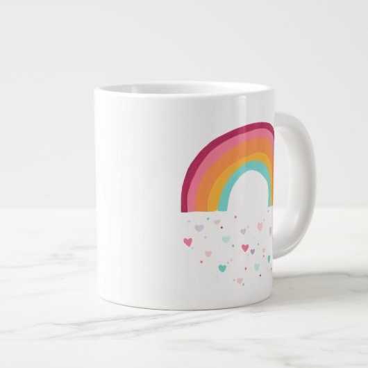 Happy Rainbow Magic Jumbo-Tasse (Vorderseite Rechts)