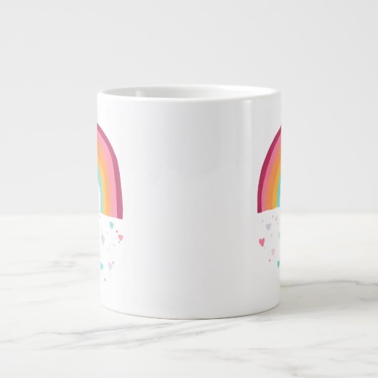 Happy Rainbow Magic Jumbo-Tasse (Vorderseite)