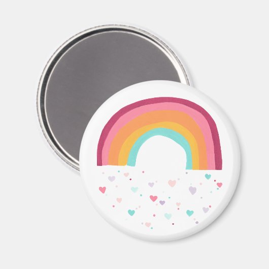 Happy Rainbow Magic Magnet (Vorderseite/Rückseite)