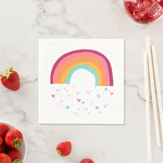 Happy Rainbow Magic Serviette (Beispiel)