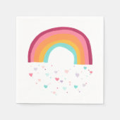Happy Rainbow Magic Serviette (Vorderseite)